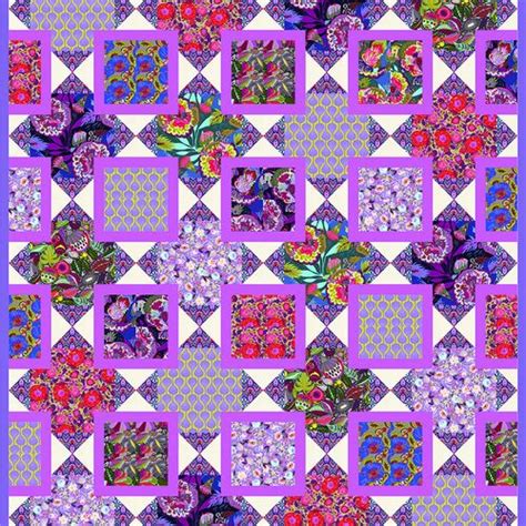 The Mary Quilt featuring Vibrant Blooms | Quilts, Art quilts, Kaffe fassett quilts