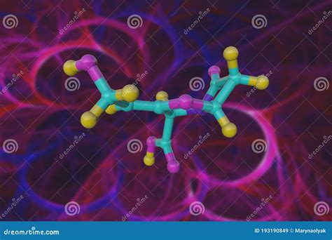 Amoxicillin And Clavulanic Acid Drug Molecule. Combination Is An ...