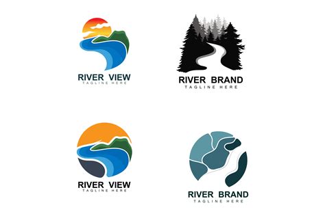 River Logo Design, River Creek Vector Graphic by May Graphic · Creative ...