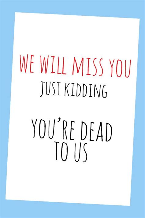 Funny Farewell Cards For Coworkers