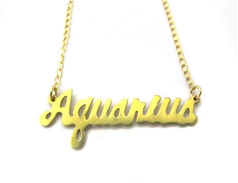 Zodiac Necklace – Aquarius | Brooklyn Charm