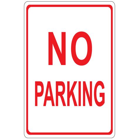 12 x 18 No Parking Sign, N... | Forestry Suppliers, Inc.