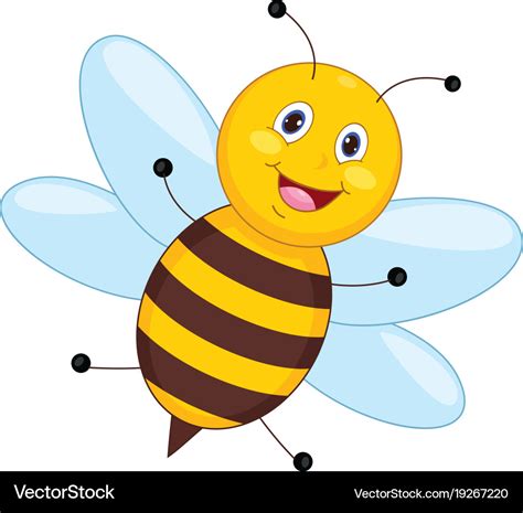 Cartoon bee Royalty Free Vector Image - VectorStock