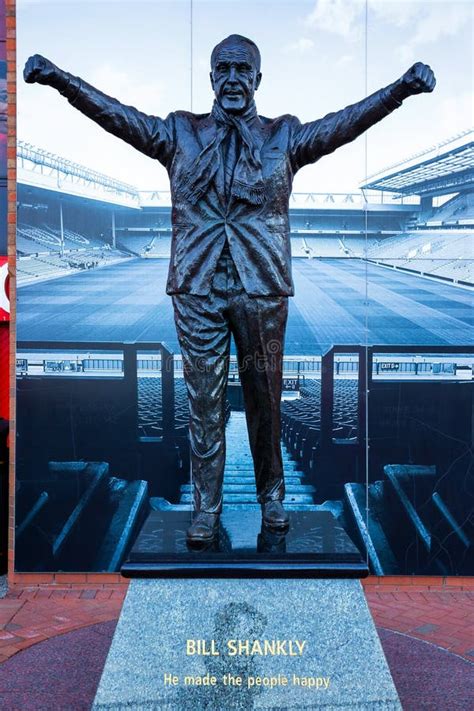 Statue of Bill Shankly in Front of Anfield Stadium in Liverpool, UK Editorial Photography ...