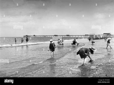 Rhyl seaside resort in north wales Black and White Stock Photos & Images - Alamy