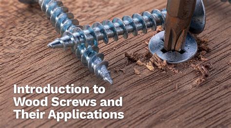 Introduction to Wood Screws and Their Applications