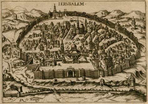 Al-Quds-Map of Jerusalem. - BEAUVAU, Henri de - 1615 Al Quds, Palestine, Jerusalem, City Photo ...