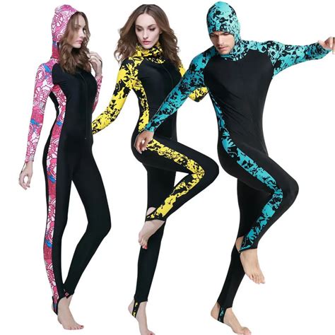 2017 Scuba Diving Wetsuit Women Surf Colorful Long Sleeve Wear Spearfishing Surfing Wetsuits ...