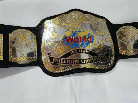 WWF WORLD TAG TEAM DUAL PLATED Brass Championship Belt - Ultra Power ...