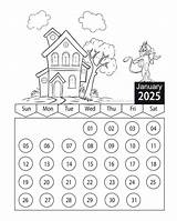 Coloring Calendar 2025  Amy S King sketch template