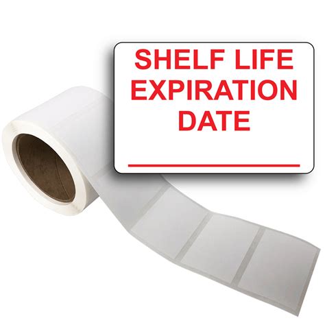 Shelf Life Expiration Date ____ Roll Label LDRE-50594