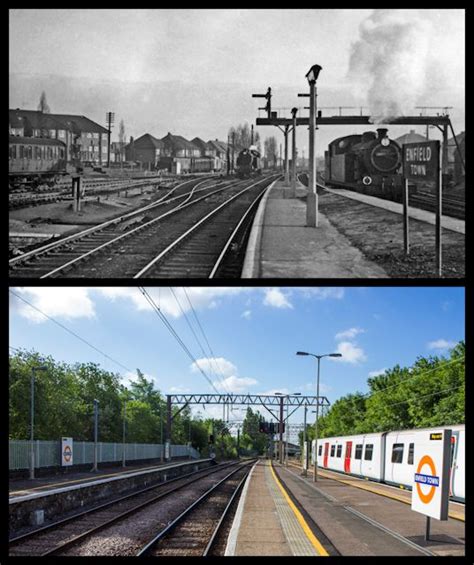 Enfield Town station | (1957) (2015) Enfield station, as it … | Flickr