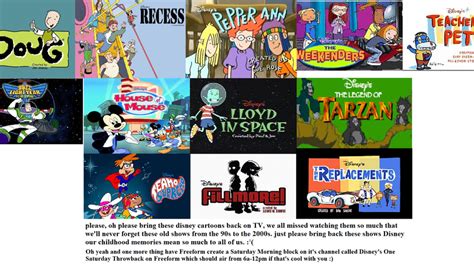 Petition · Bring back the old 90s and 2000s Disney Cartoons back on TV! · Change.org