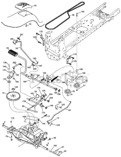 Ariens 936093 (960460067-00) - Ariens 42" Lawn Tractor, Gear Drive ...