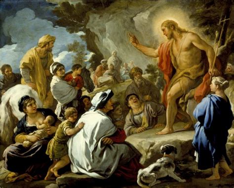 Saint John the Baptist Preaching, 1695 - Luca Giordano - WikiArt.org