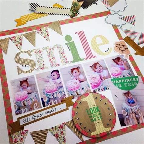 Mambi Scrapbooking | baby girl scrapbook page with new mambi sneak ...