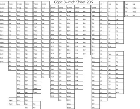 Printable Marker Swatch Template - Printable Templates