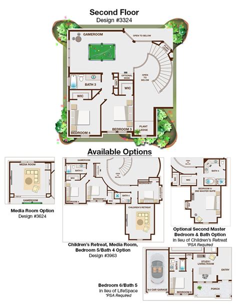 New Home Floor Plans - Hartford - 3 Car Garage