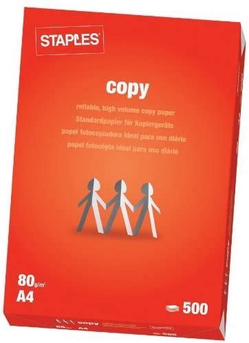 Staples Copy Paper, A4, White : Amazon.co.uk: Stationery & Office Supplies