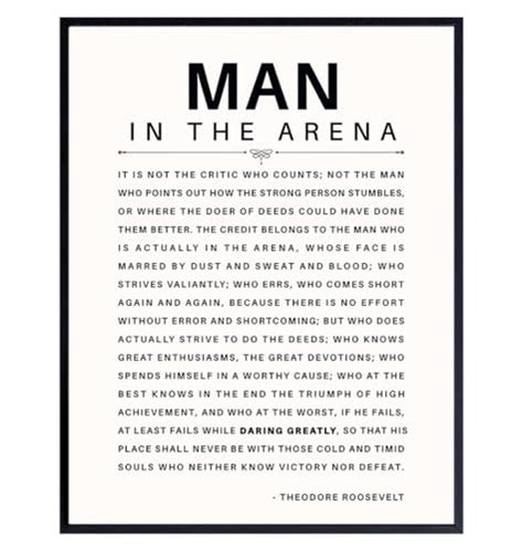 I Tested the Man In the Arena Poster - Here's Why It's a Must-Have for ...