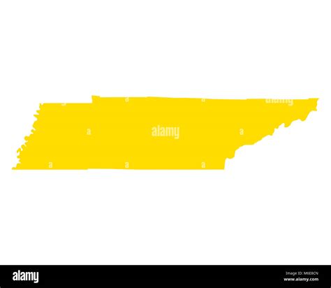 Map of Tennessee Stock Photo - Alamy