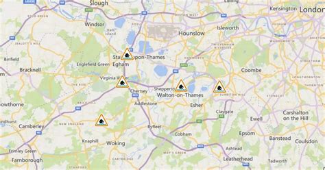 The 5 Surrey areas hit with flood alerts as river levels described as high - Surrey Live