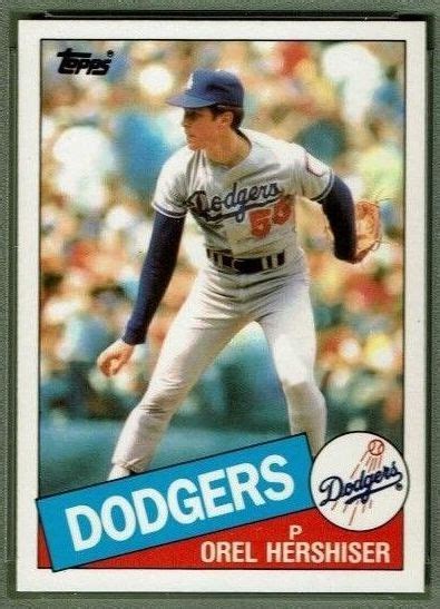 1985 Topps #493 Orel Hershiser ROOKIE - Lot of (25) (Dodgers)