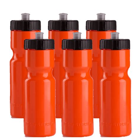 50 Strong Sports Squeeze Water Bottle Team Pack - Includes 6 Bottles - 22 oz. BPA Free - Walmart ...