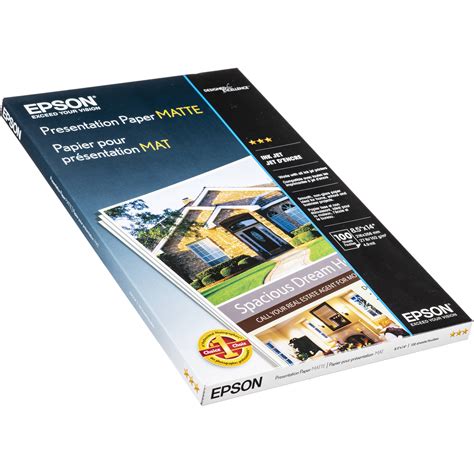 Epson Presentation Paper Matte (8.5 x 14", 100 Sheets) S041067