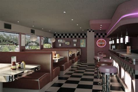 American diner interior design