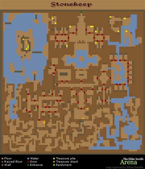 The Elder Scrolls: Arena Stonekeep Dungeon Map Map for PC by EthanP - GameFAQs