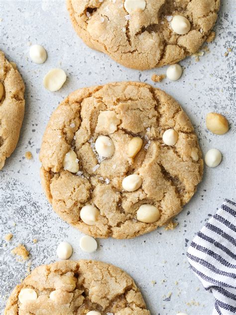 White Chocolate Macadamia Nut Cookies - Completely Delicious