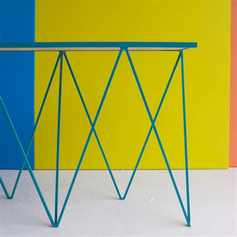 Giraffe Console Table by &New, Coloured Console Lacquered Steel – ARIA