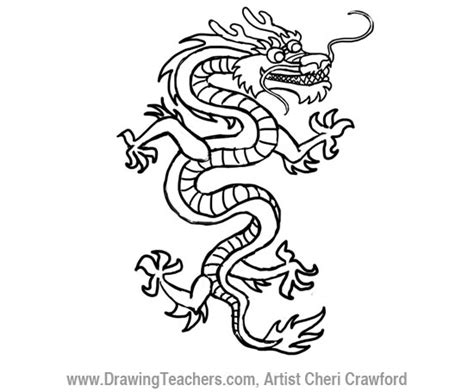 Chinese Dragon Drawing