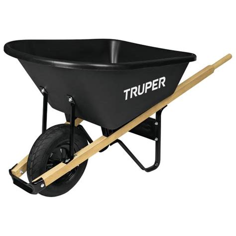 Truper 6 Cubic Feet Poly Wheelbarrow