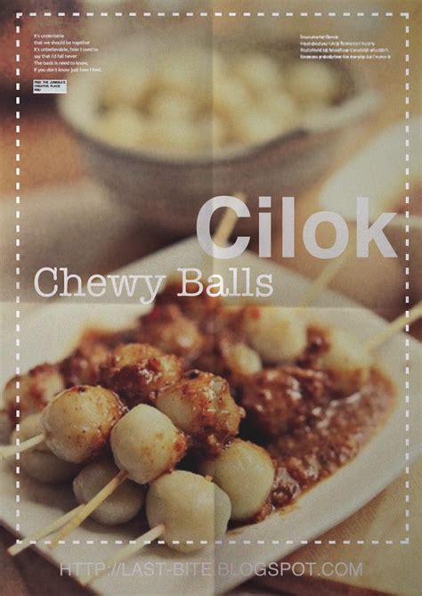 YUMMY corner: (Indonesian Food) Cilok - Chewy Balls