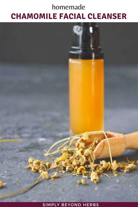 DIY castile soap face wash with chamomile - SimplyBeyondHerbs