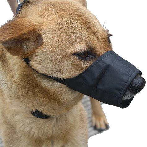 Pet Nylon Adjustable Mask Bark Bite Soft Mouth Muzzle Grooming Anti Stop Chewing For Small ...