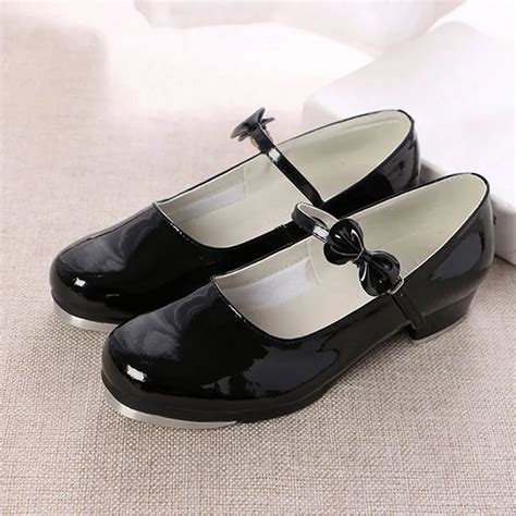 Women Girls Tap Dance Shoes Shiny Patent PU Leather Laced Black White Red Kids Tap Shoes Teacher ...