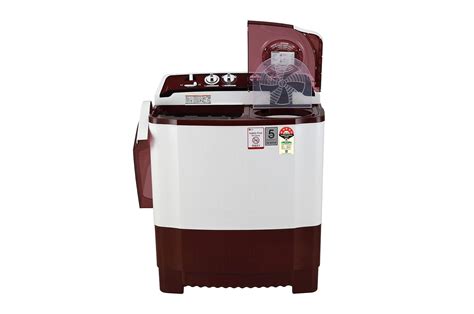 Buy LG Semi Automatic Washing Machine 8.0 P8035SRMZ Burgundy Semi ...