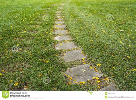 Curve Walkway on Greensward Stock Image - Image of green, turf: 52241031