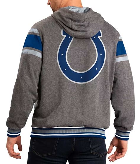 Fleece Full-Zip Extreme Indianapolis Colts Gray Hoodie