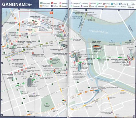 Gangnam Tourist Map - Gangnam • mappery