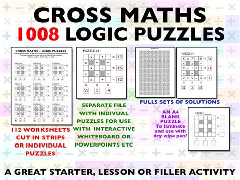 Cross Logic Puzzles Printable