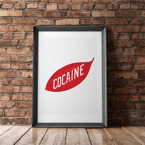 Cocaine Trademark 1895 Graphic Art Colour Poster Print | Etsy