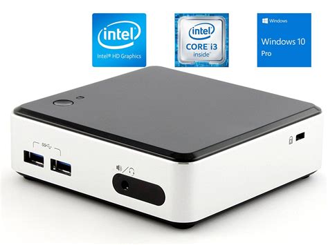 Intel NUC D34010WYK Mini PC, Intel Core i3-4010U 1.7GHz, 4GB RAM, 128GB SSD, Mini HDMI, Mini ...