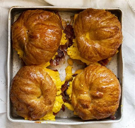 Bacon, Egg, and Cheese Croissant - I Am Homesteader