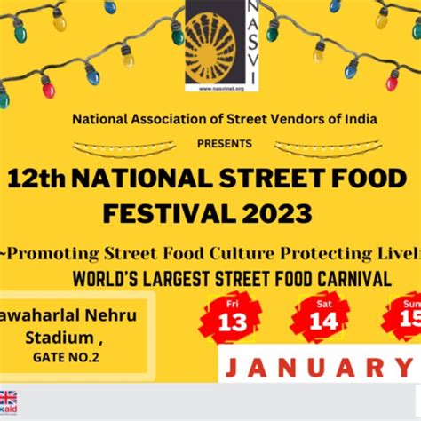 National Street Food Festival 2023: Date, venue, timings and more