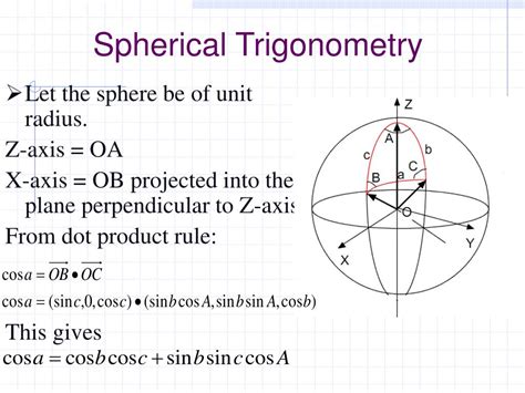 PPT - Spherical Trigonometry and Navigational Calculations PowerPoint Presentation - ID:5445710