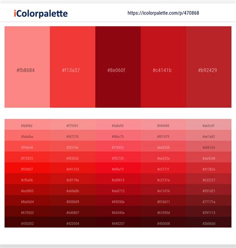 23 Latest Color Schemes with Salmon And Dark Red Color tone combinations | 2024 | iColorpalette